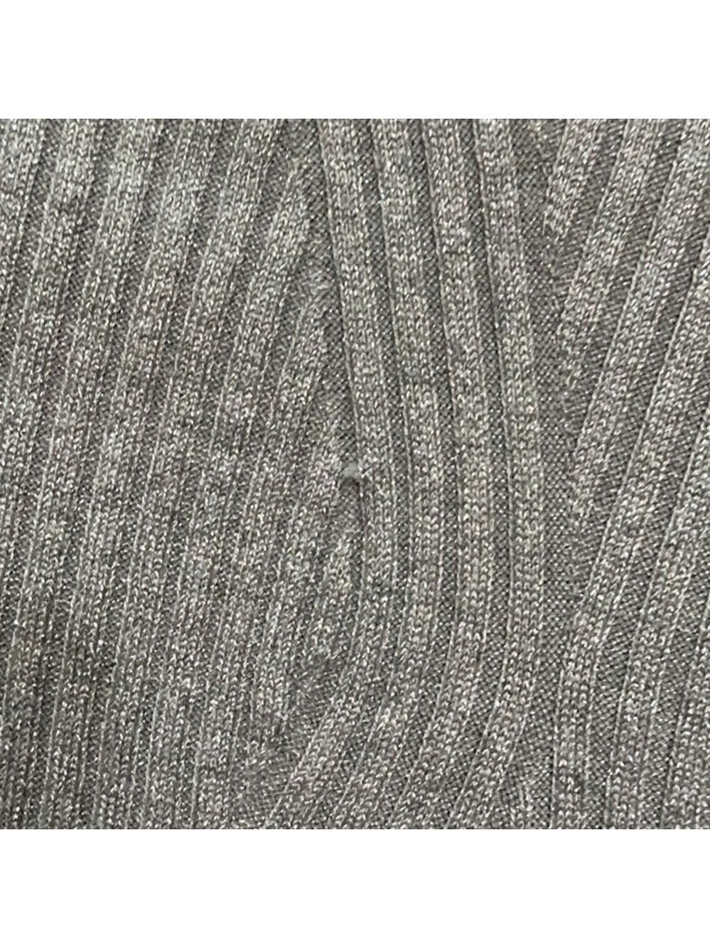 Lane Bryant silver metallic stretchy long sleeve sweater Woman’s 26/28 - Picture 15 of 16